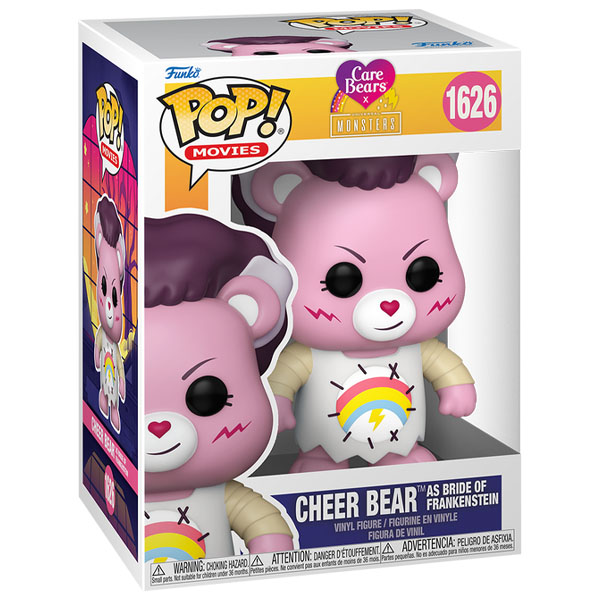 Funko POP #1626 Care Bears Cheer Bear as Bride of Frankenstein Figure